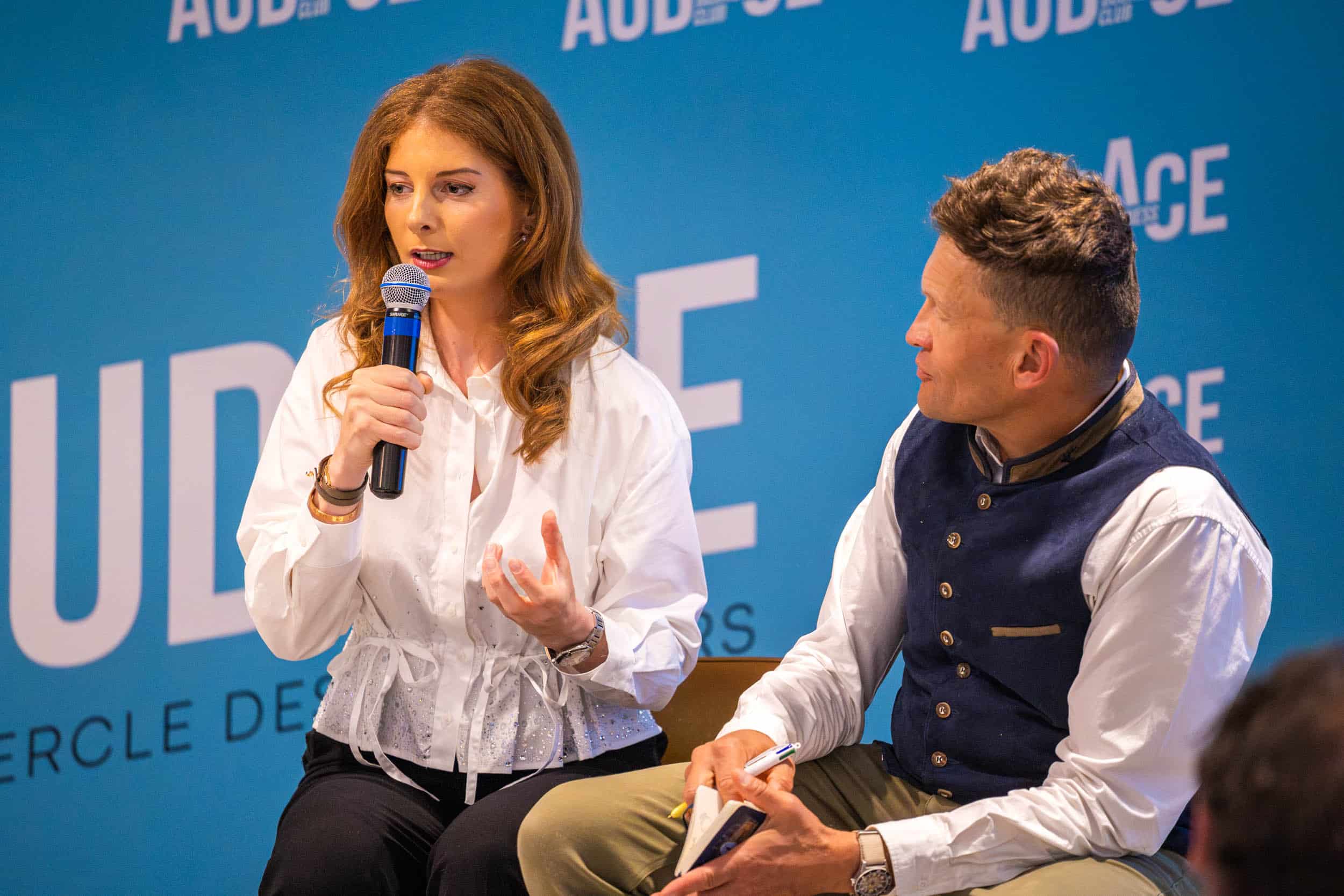 Déjeuner business avec Catherine Van Offelen et Sylvain Tesson